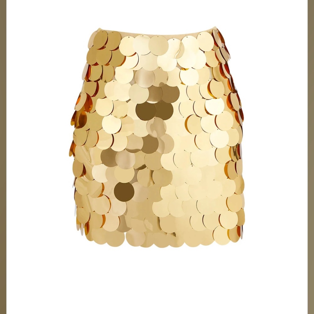 Mariandree Gaitan Aislinn Mini Skirt - Gold